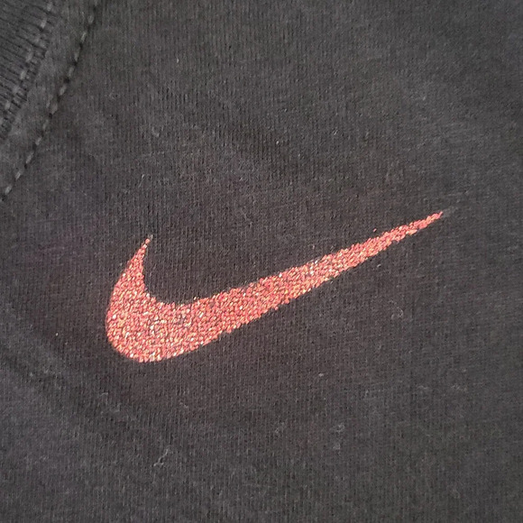 🛍Nike Womens M Slim Fit Black Rutgers Short Sleeve Tee Casual Sports Athlete - Picture 7 of 7